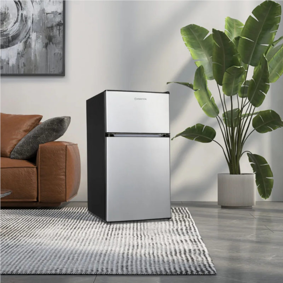 Manta Fridge and Freezer 88L Silver-Black in the group Caravan & Motorhome / Heat, Cold & Ventilation / Refrigerators & Coolers / Other Refrigerators/Freezers at Campmarket (84282)