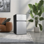 Manta Fridge and Freezer 88L Silver-Black