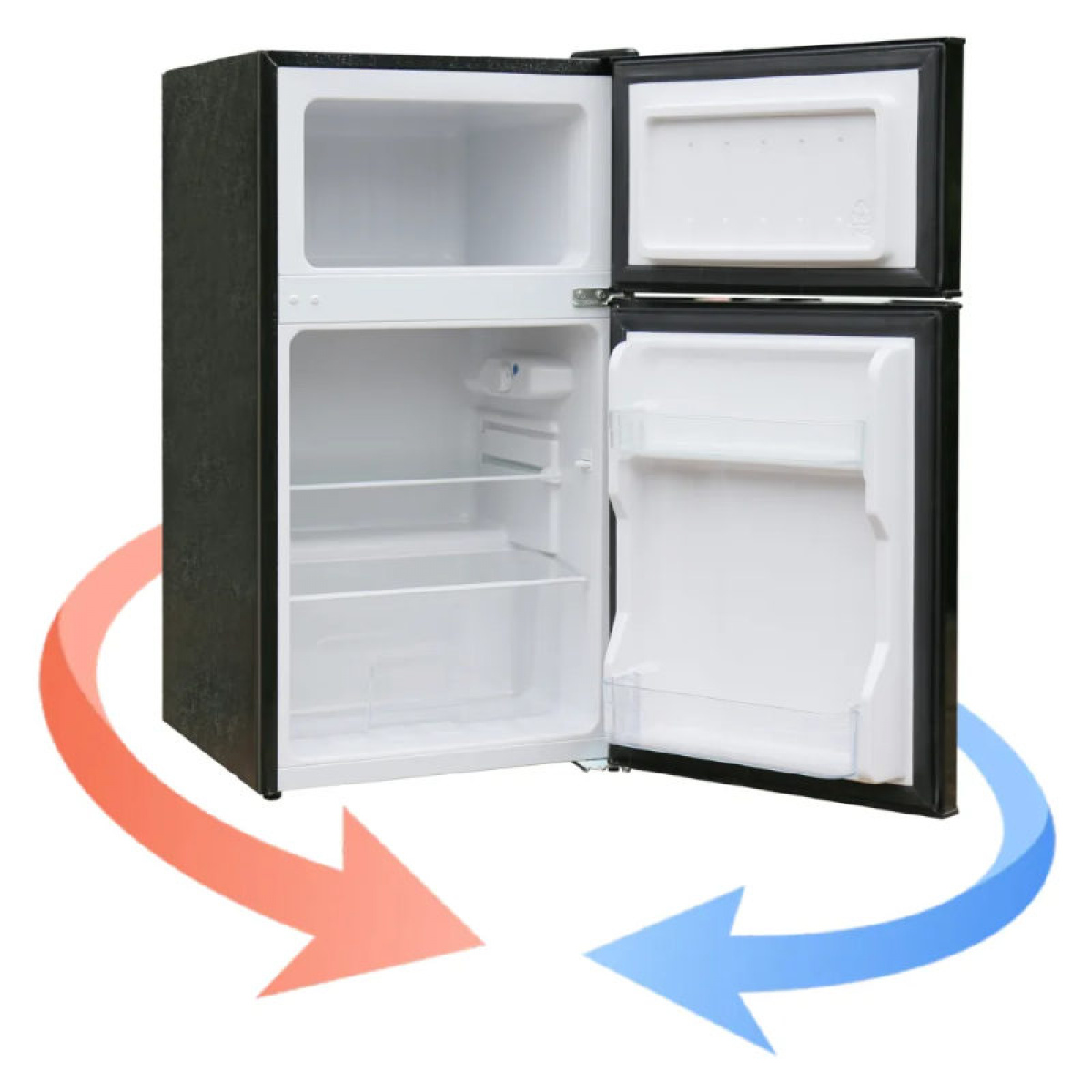 Manta Fridge and Freezer 88L Silver-Black in the group Caravan & Motorhome / Heat, Cold & Ventilation / Refrigerators & Coolers / Other Refrigerators/Freezers at Campmarket (84282)