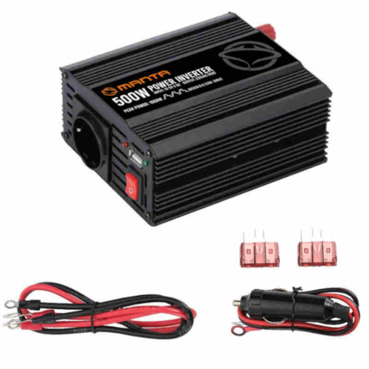 Manta Inverter 500W in the group Caravan & Motorhome / Electronics / Batteries & Converters / Inverter & Converter / Converter 12V To 230V at Campmarket (84287)