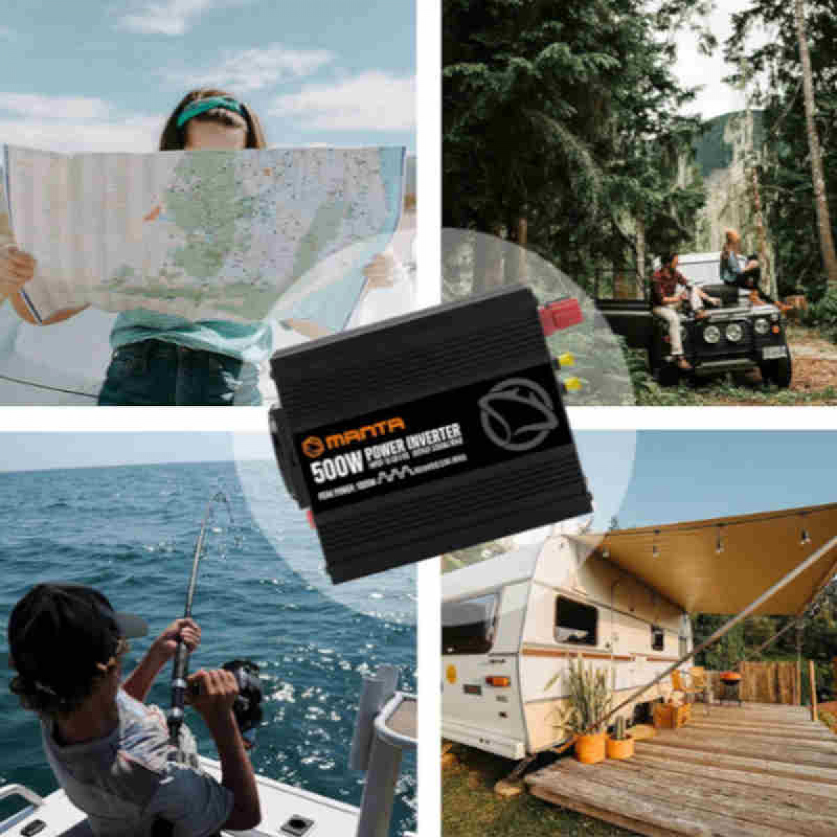 Manta Inverter 500W in the group Caravan & Motorhome / Electronics / Batteries & Converters / Inverter & Converter / Converter 12V To 230V at Campmarket (84287)