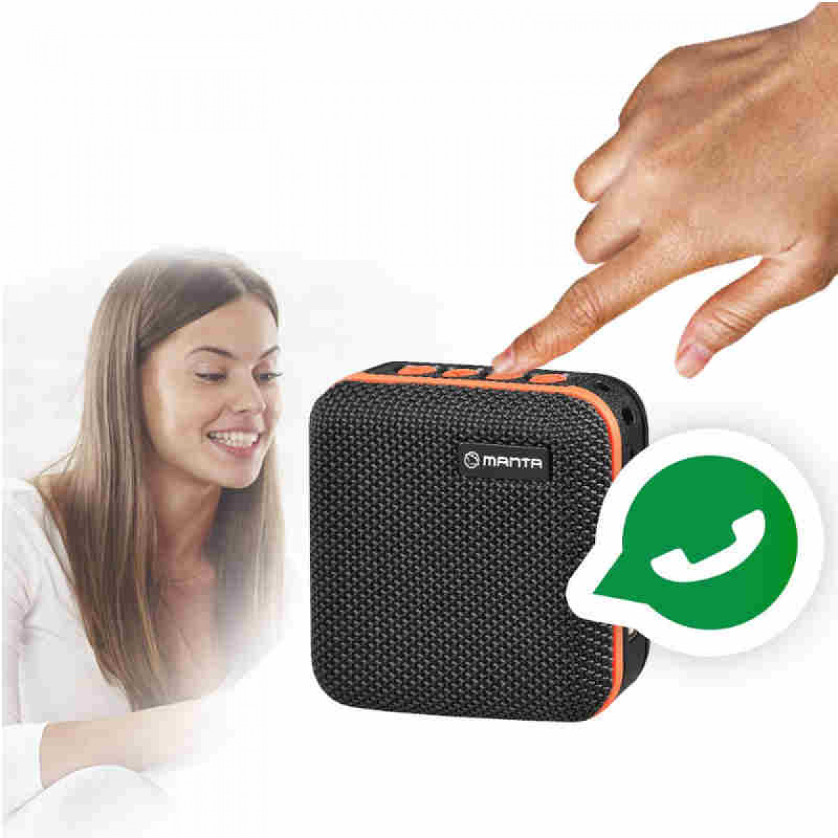Manta Portable Bluetooth Speaker in the group Caravan & Motorhome / Electronics / TV, Image & Sound / Speaker at Campingvaruhuset i Norden AB (84288)