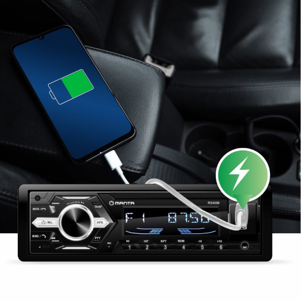 Manta Car Stereo Ottawa RS4508 in the group Caravan & Motorhome / Electronics / TV, Image & Sound at Campingvaruhuset i Norden AB (84289)