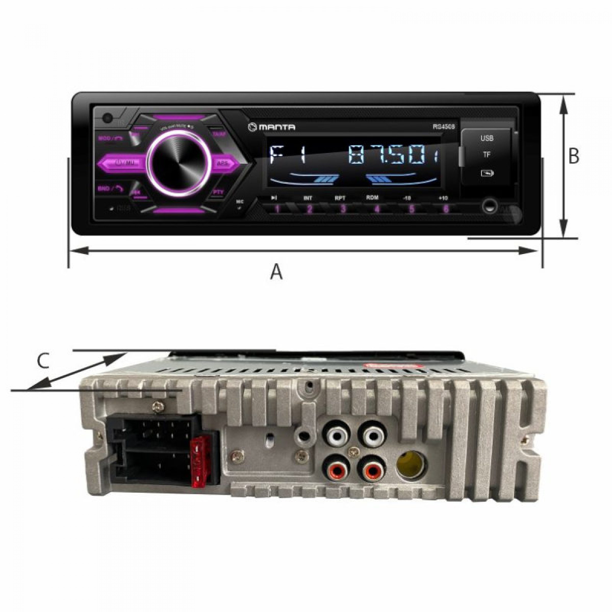 Manta Car Stereo Ottawa RS4508 in the group Caravan & Motorhome / Electronics / TV, Image & Sound at Campingvaruhuset i Norden AB (84289)