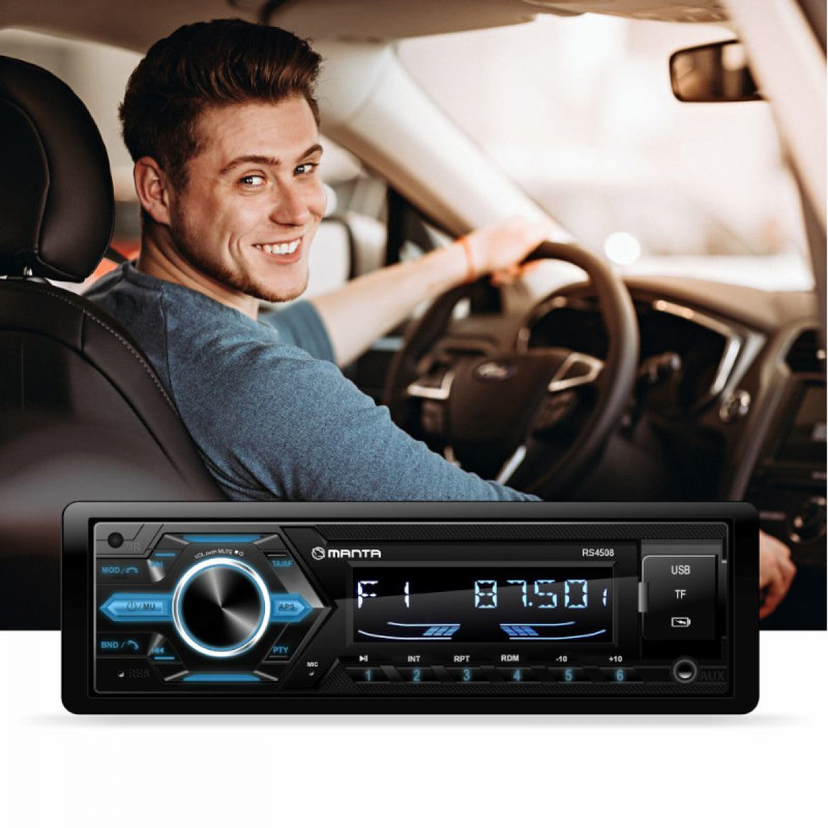 Manta Car Stereo Ottawa RS4508 in the group Caravan & Motorhome / Electronics / TV, Image & Sound at Campingvaruhuset i Norden AB (84289)