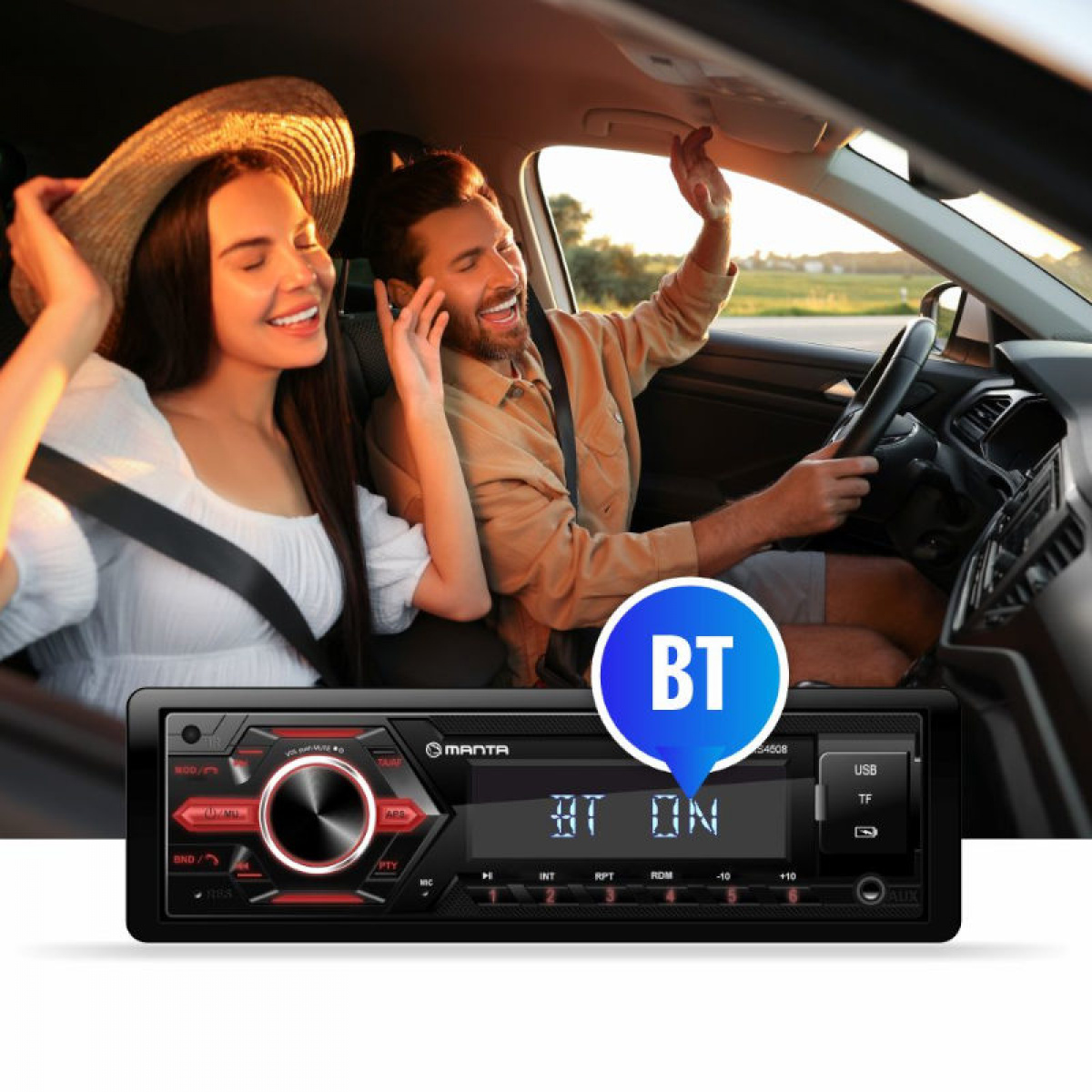 Manta Car Stereo Ottawa RS4508 in the group Caravan & Motorhome / Electronics / TV, Image & Sound at Campingvaruhuset i Norden AB (84289)