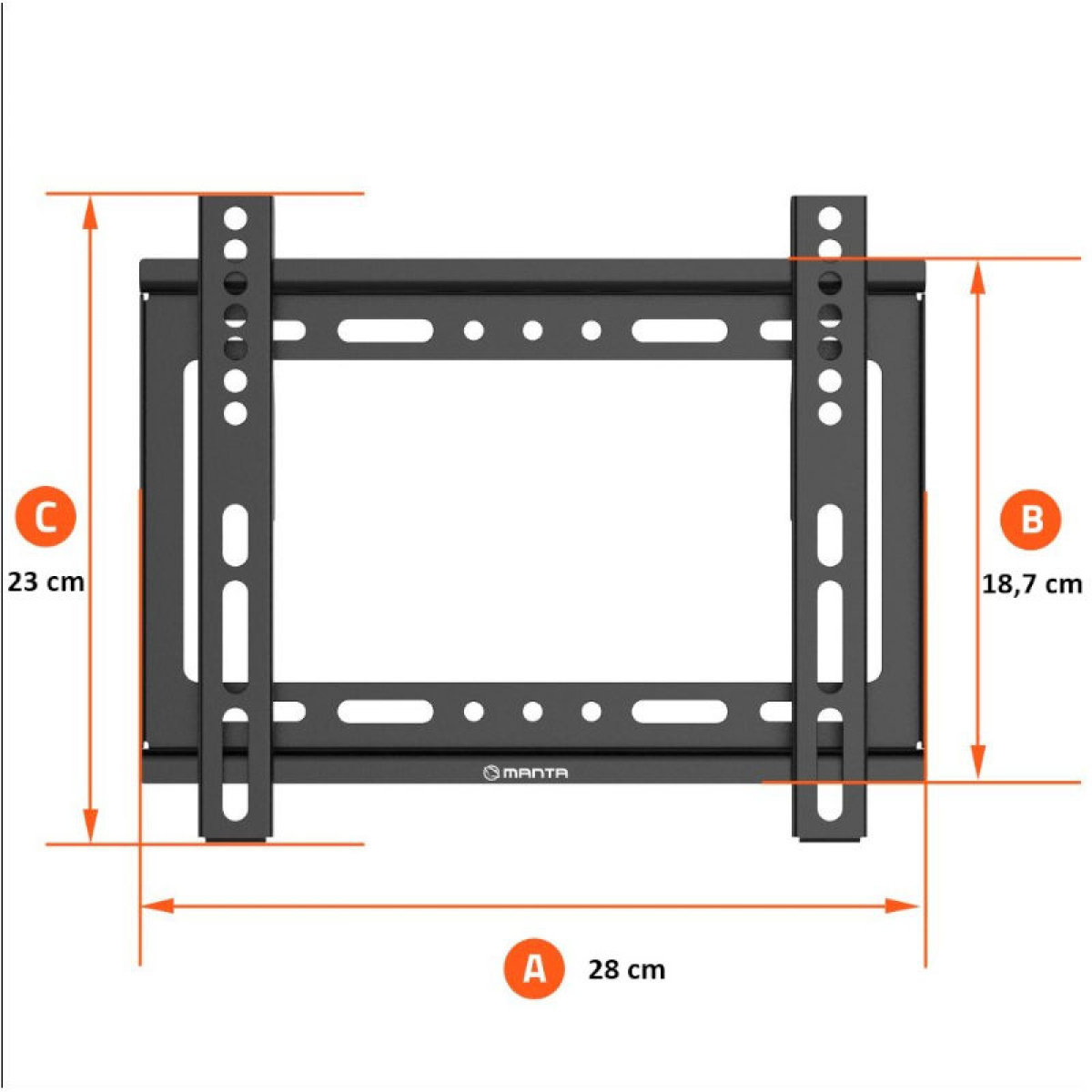 Manta TV Mount 14–50 inches in the group Caravan & Motorhome / Electronics / TV, Image & Sound / Accessories TV & Sound at Campingvaruhuset i Norden AB (84292)
