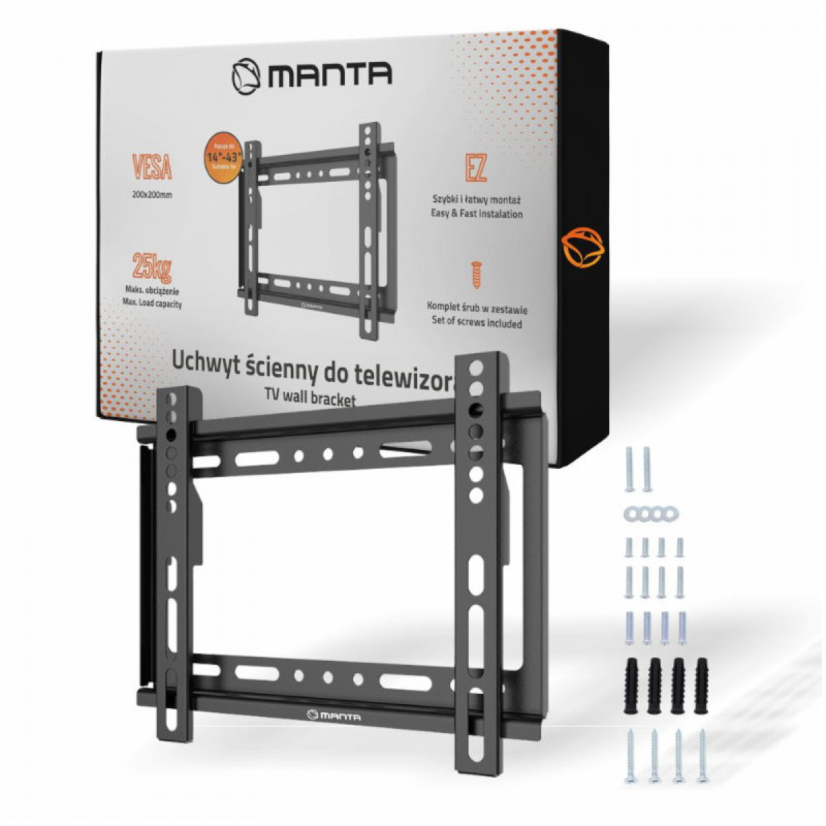 Manta TV Mount 14–50 inches in the group Caravan & Motorhome / Electronics / TV, Image & Sound / Accessories TV & Sound at Campingvaruhuset i Norden AB (84292)