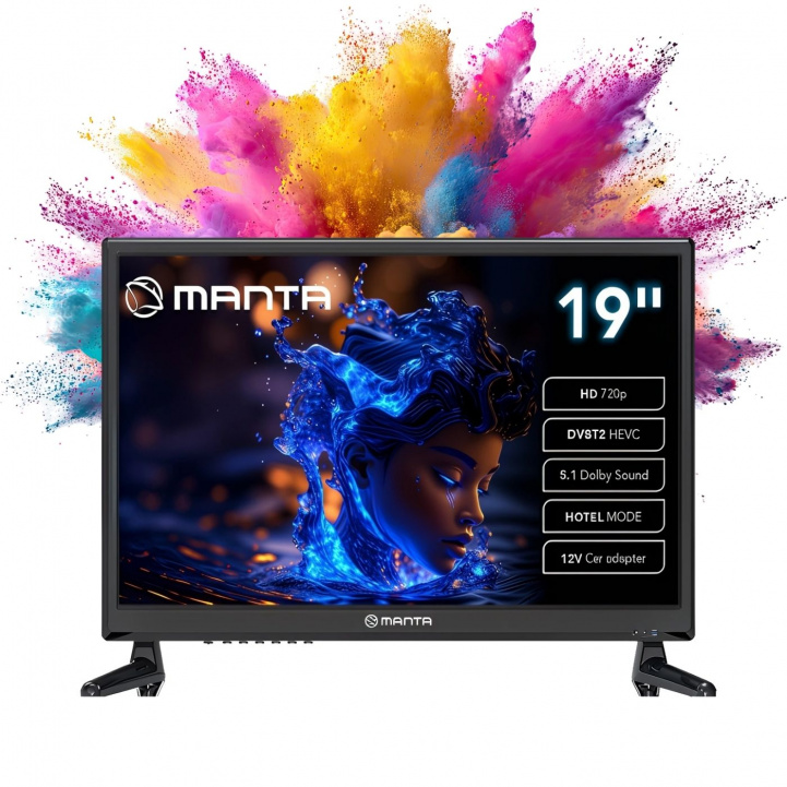 Manta 19-inch LED TV 12–230V in the group Caravan & Motorhome / Electronics / TV, Image & Sound / TV at Campingvaruhuset i Norden AB (84474)