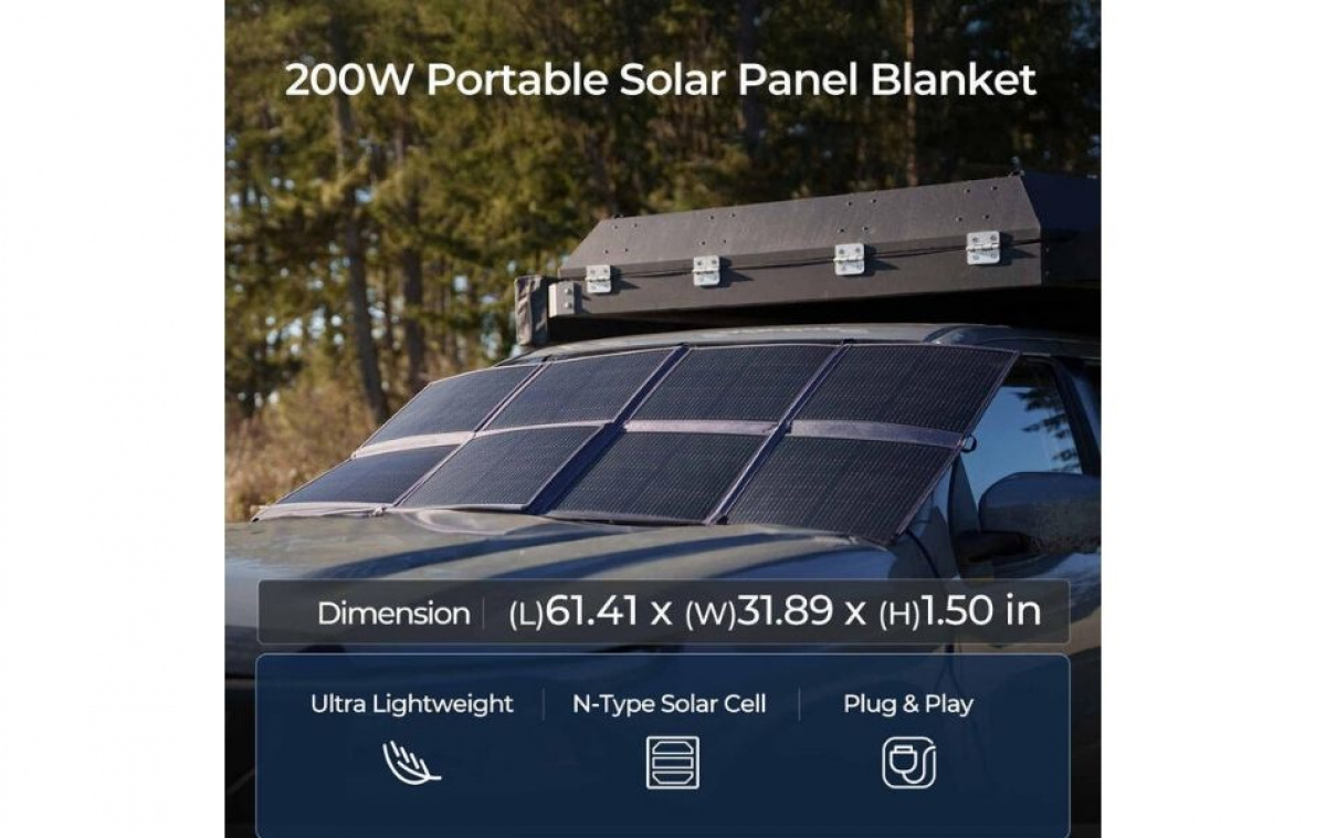 Renogy Portable Foldable Solar Panel 200W in the group Caravan & Motorhome / Electronics / Solar panels at Campingvaruhuset i Norden AB (84584)