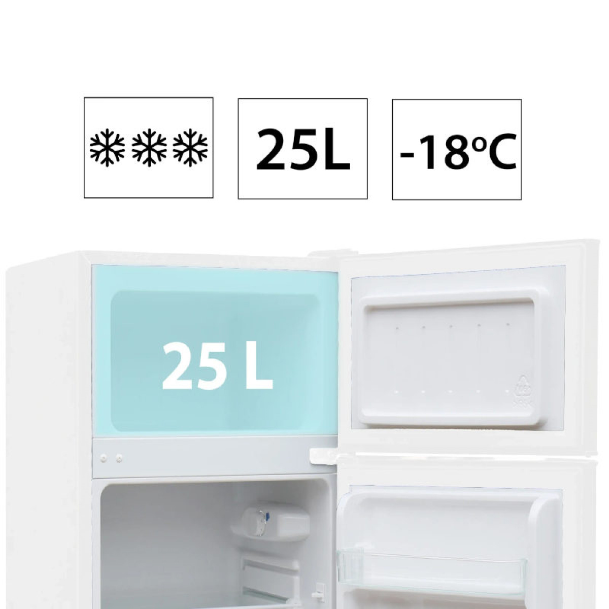 Manta Fridge and Freezer 88L White in the group Caravan & Motorhome / Heat, Cold & Ventilation / Refrigerators & Coolers / Other Refrigerators/Freezers at Campingvaruhuset i Norden AB (84599)