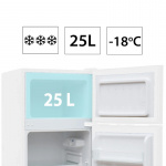 Manta Fridge and Freezer 88L White