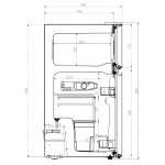 Manta Fridge and Freezer 88L White