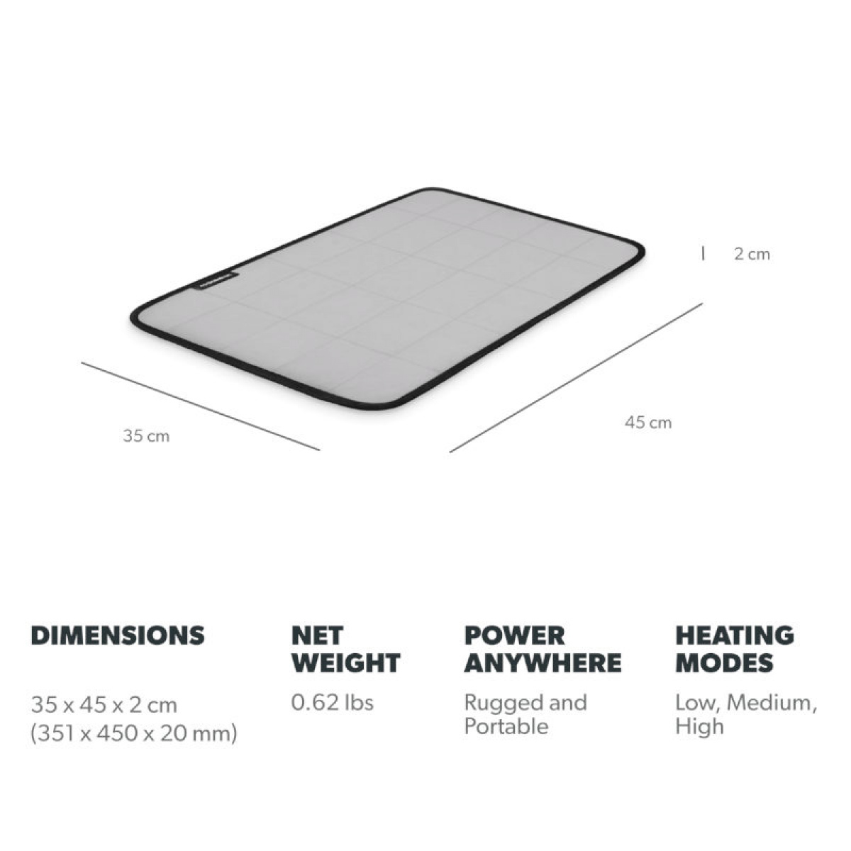 Dometic Camp Heated Seat Cushion 12V in the group Camping furniture / Camping chairs / Accessories camping chairs at Campingvaruhuset i Norden AB (84685)