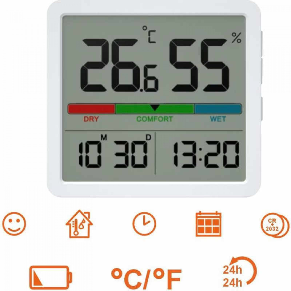 Indoor Thermometer-Hygrometer in the group Other / Other at Campingvaruhuset i Norden AB (84693)