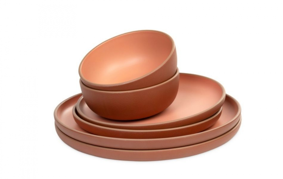 Camp4 Malmö Dinnerware Set 6-Piece Terracotta in the group Household & Kitchen / Serving / Tableware at Campingvaruhuset i Norden AB (84848)