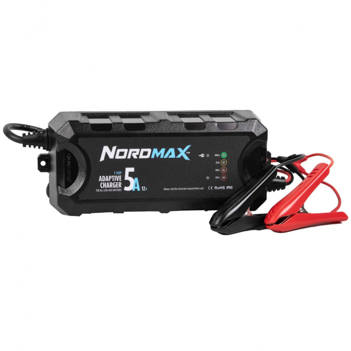 Nordmax 5A Adaptive Battery Charger 7-Stage in the group Caravan & Motorhome / Electronics / Batteries & Converters / Battery charger at Campingvaruhuset i Norden AB (84902)