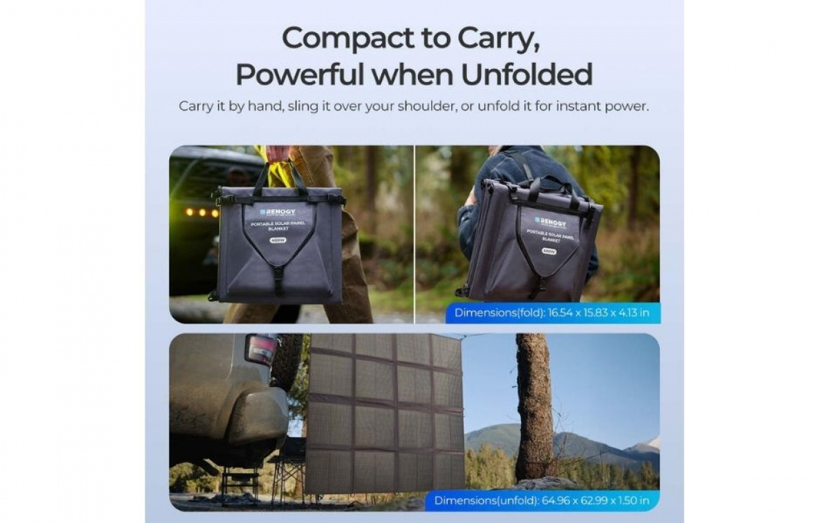 Renogy Portable Foldable Solar Panel 400W in the group Caravan & Motorhome / Electronics / Solar panels at Campmarket (84908)