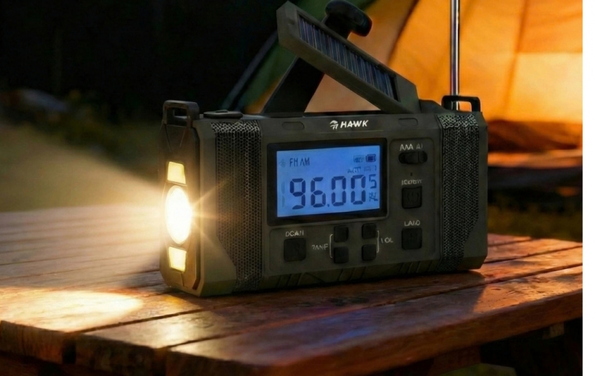 Hawk Expedition Hand Crank Radio Power Bank 10000mAh in the group Other / Prepping at Campingvaruhuset i Norden AB (85014)