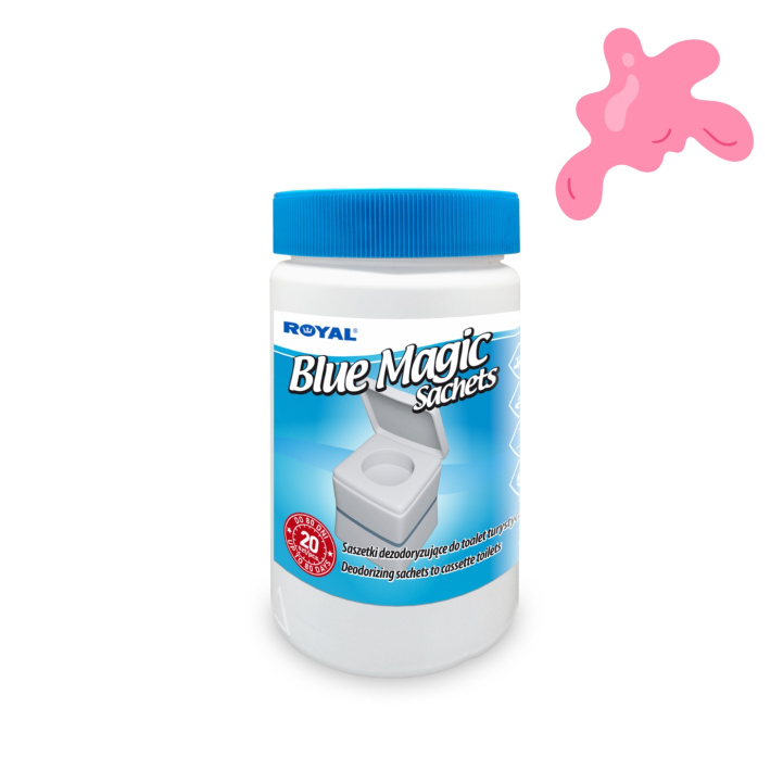 Cassette Toilet Bubble Gum Portion Sachets 20 pcs in the group Water & Sanitation / Chemicals & Accessories / Toilet/Tank cleaning & Accessories at Campingvaruhuset i Norden AB (85135)
